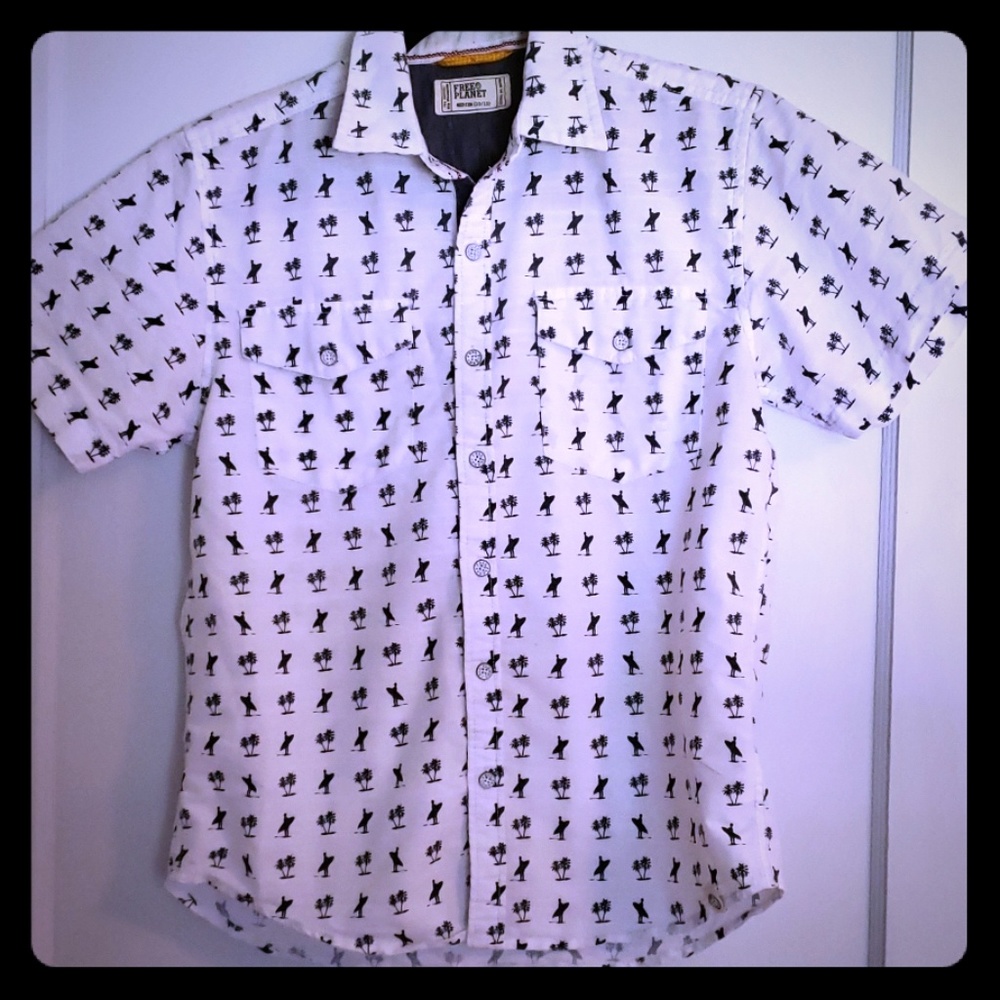 Boys Summer Button Down